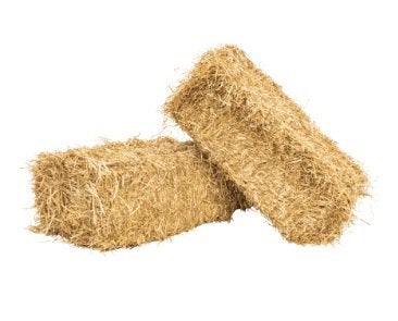 Kleine pakjes gersten stro, Ophalen, Vee