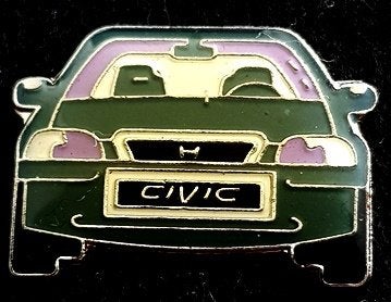 Honda Civic pin- grijs epoxy, Verzenden, Nieuw, Transport, Speldje of Pin