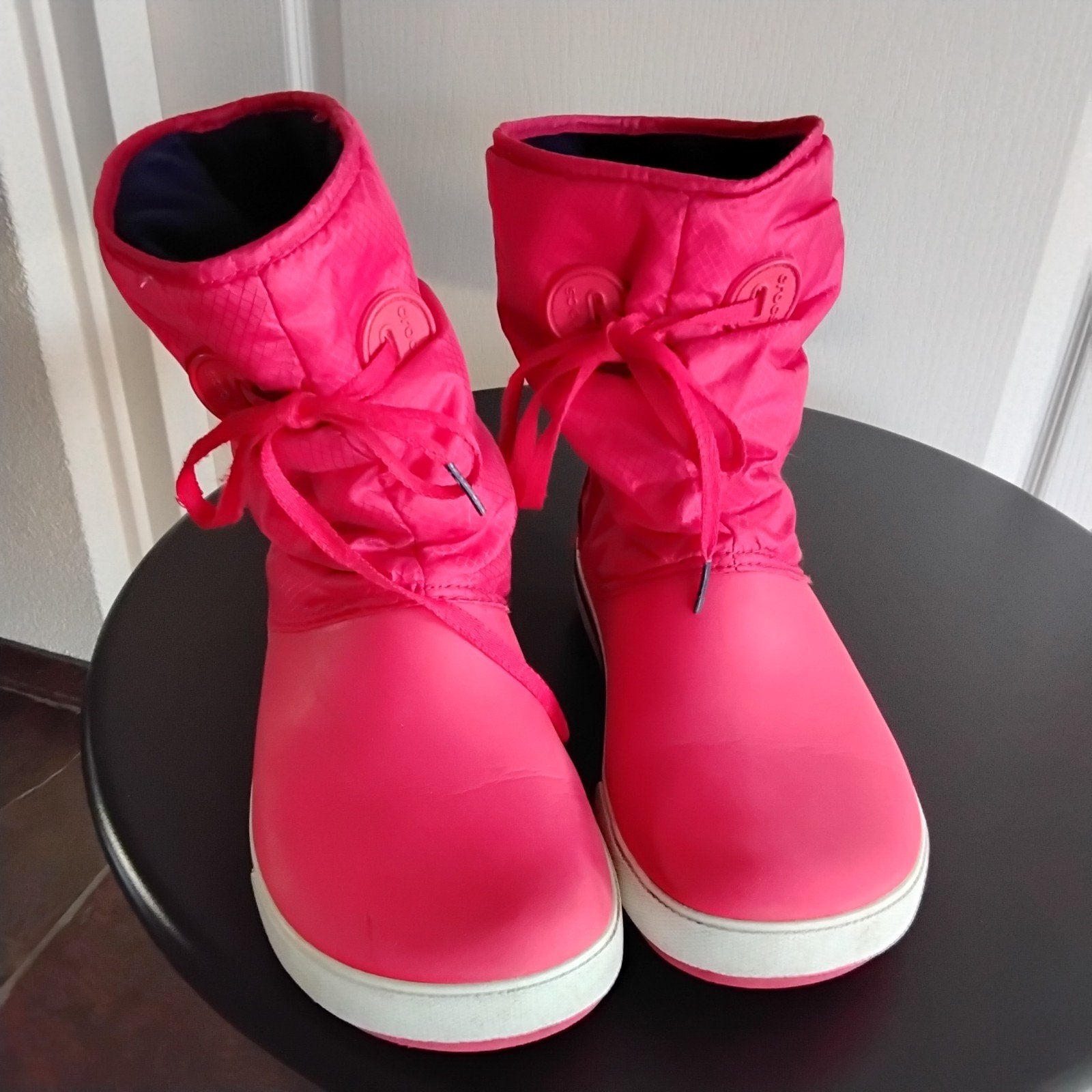 Crocs winterlaarzen maat 37-38. Rood, Ophalen of Verzenden, Zo goed als nieuw, Rood