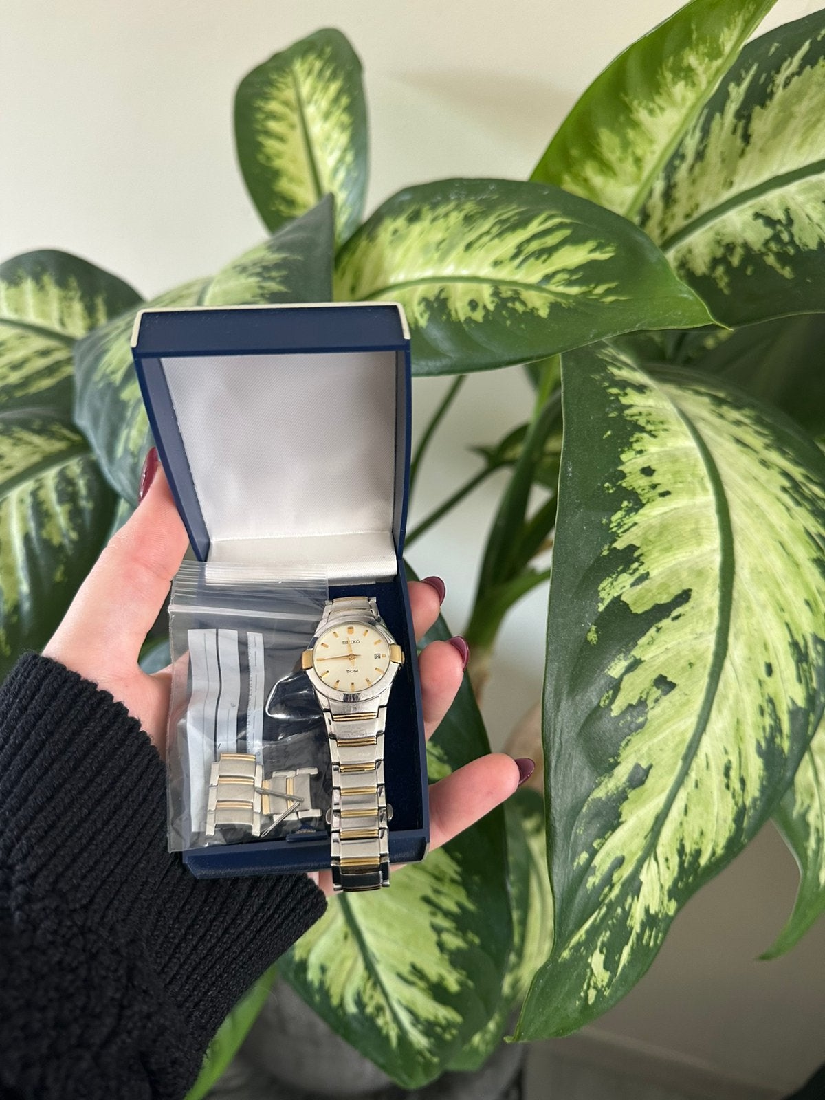 Seiko dames horloge, Sieraden, Tassen en Uiterlijk, Horloges | Dames, Ophalen, Zo goed als nieuw, Staal, Seiko