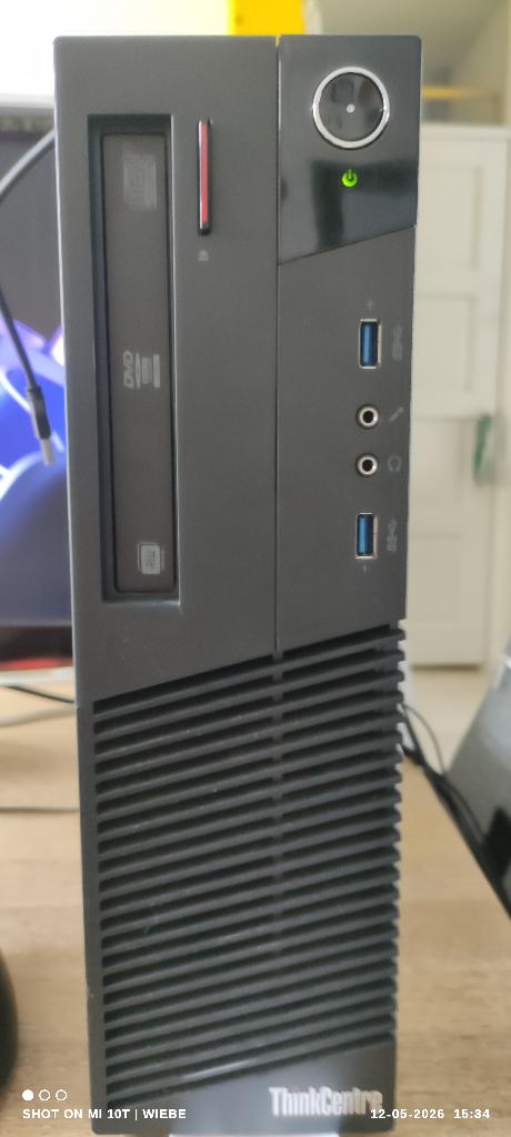 Lenovothinkcentre P93 ssd 2x  +monitor + muis en toetsenbord, Lenovo P93, Met monitor, 600GB, Refurbished