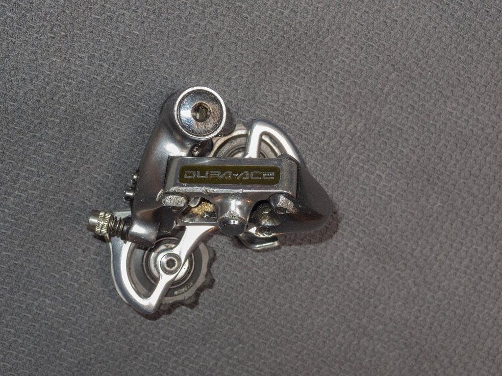 Shimano Dura Ace 7402 achterderailleur, Gebruikt, Verzenden, Derailleur of Ketting, Aluminium