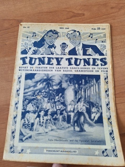 Tuney Tunes 1948 Felix Mendelssohn Toon Hermans Danny Kaye, Verzenden, 1940 tot 1960, Nederland, Tijdschrift