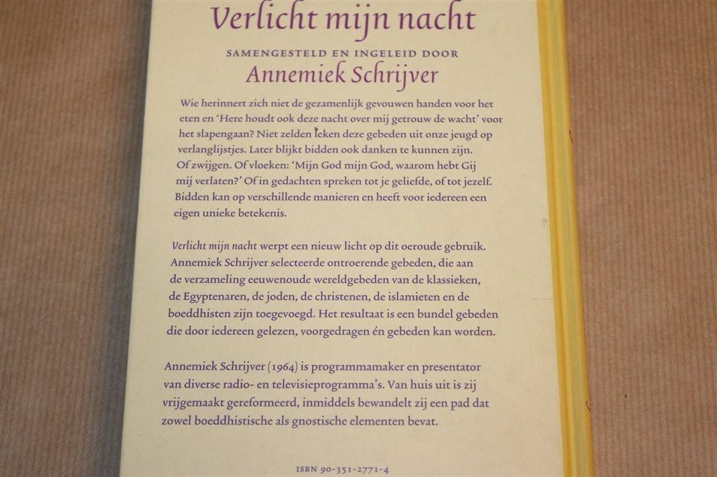 Verlicht mijn Nacht — Annemiek Schrijver — Gebeden, Boeken, Ophalen of Verzenden, Gelezen