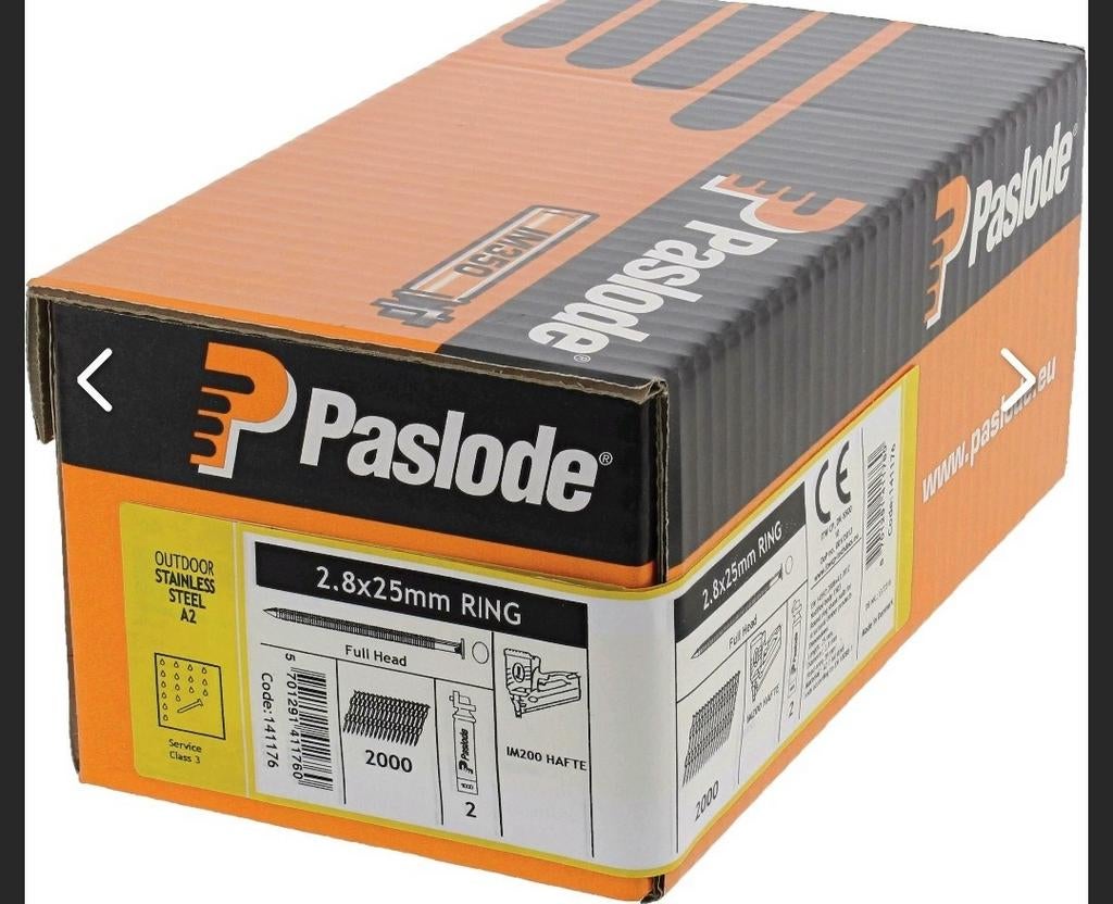 Paslode 2.8x25mm Ring voor IM45gn, Nieuw, Ophalen of Verzenden, Spijkers, Minder dan 50 mm