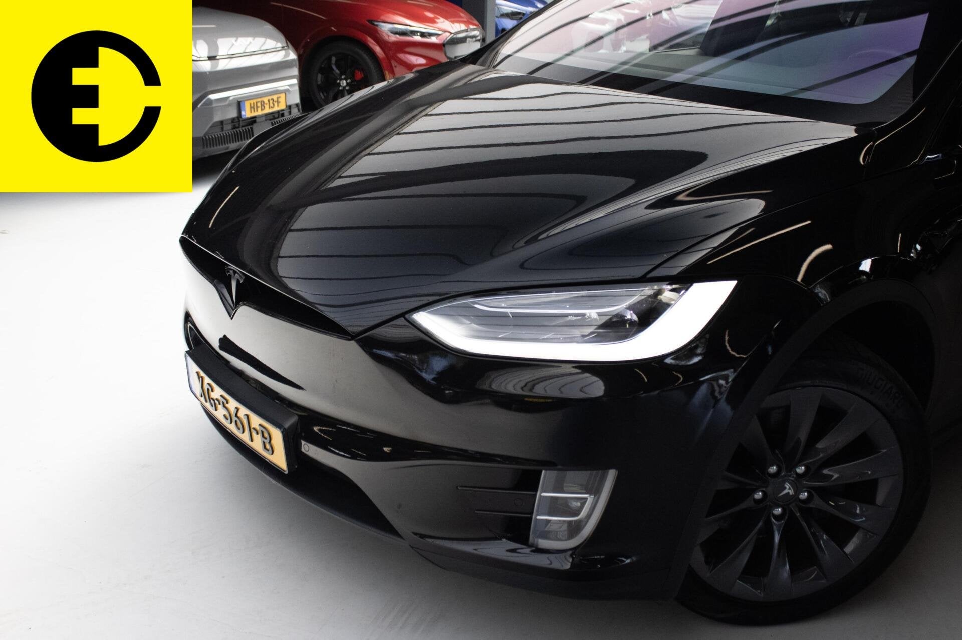 Tesla Model X 100D 7p. | SOH 87.6% |Trekhaak | Luchtvering, Model X, 2433 kg, 7 stoelen, Zwart