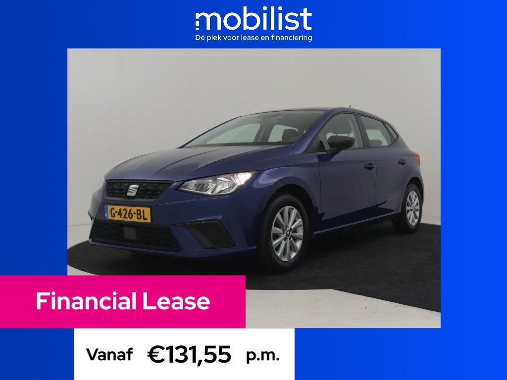 SEAT Ibiza 1.0 MPI Reference (bj 2018), Voorwielaandrijving, Gebruikt, 540 kg, Blauw