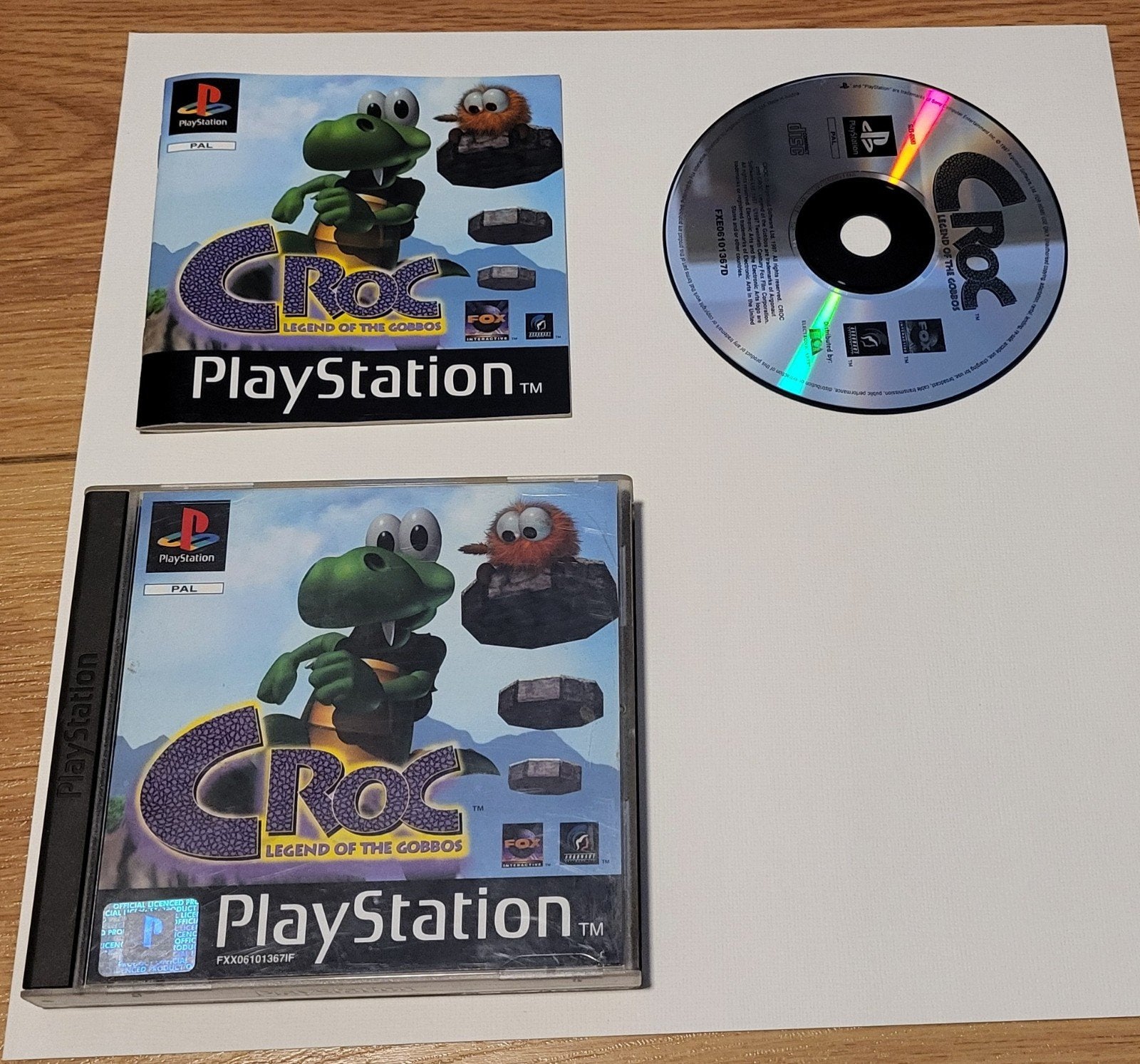 Croc: Legend of the Gobbos - PlayStation 1 (incl. boekje), Spelcomputers en Games, Games | Sony PlayStation 1, Ophalen, Gebruikt