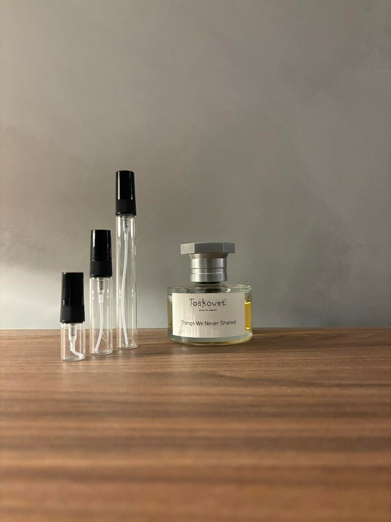 Toskovat Things we never shared Niche parfum sample tester, Ophalen of Verzenden, Zo goed als nieuw