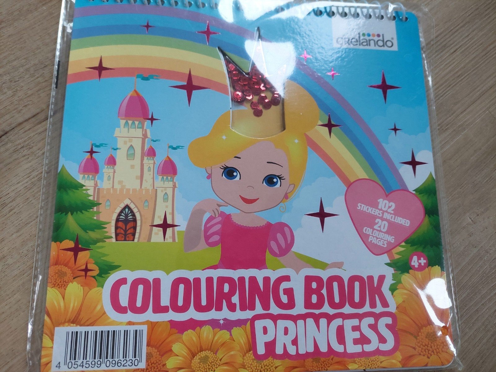 Kleurenboek Prinses met stickers en pailletten, Ophalen of Verzenden, Nieuw, Knutselen
