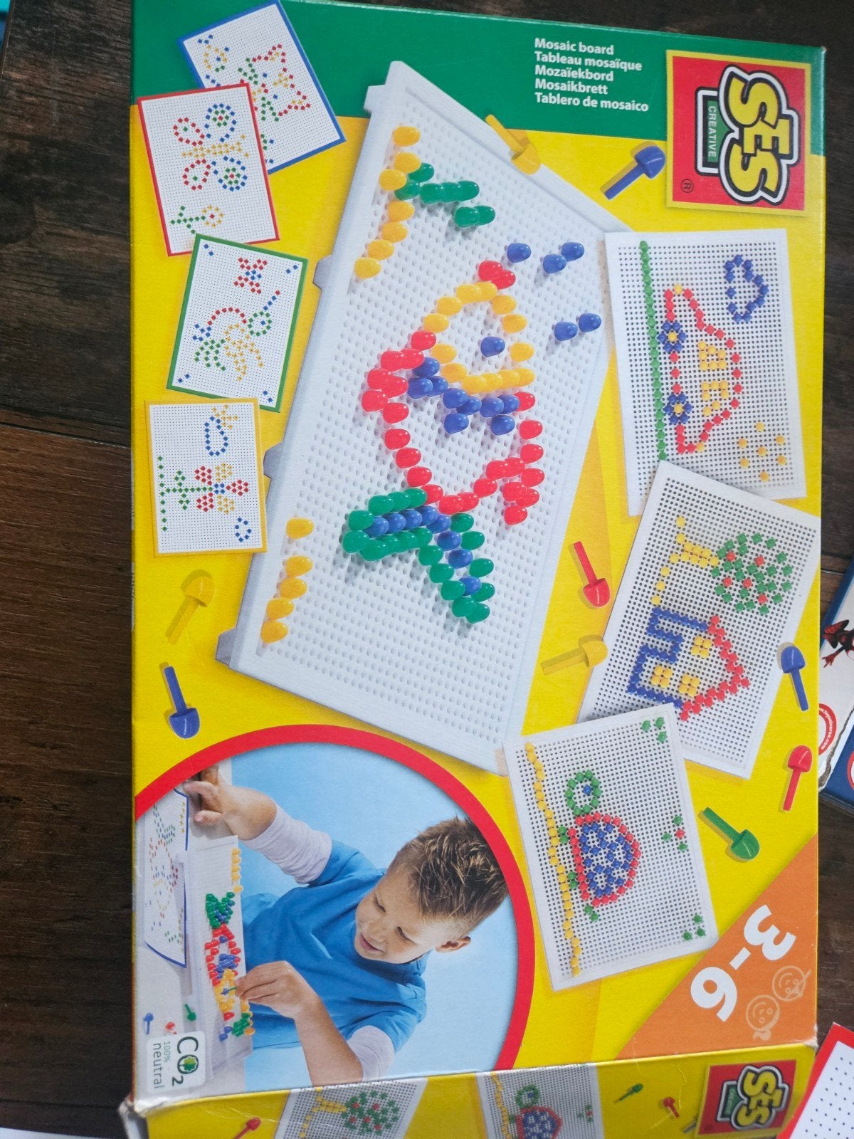 SES Creative Mozaïekbord met Prikkers 3-6 jaar, Kinderen en Baby's, Speelgoed | Educatief en Creatief, Ophalen of Verzenden, Zo goed als nieuw