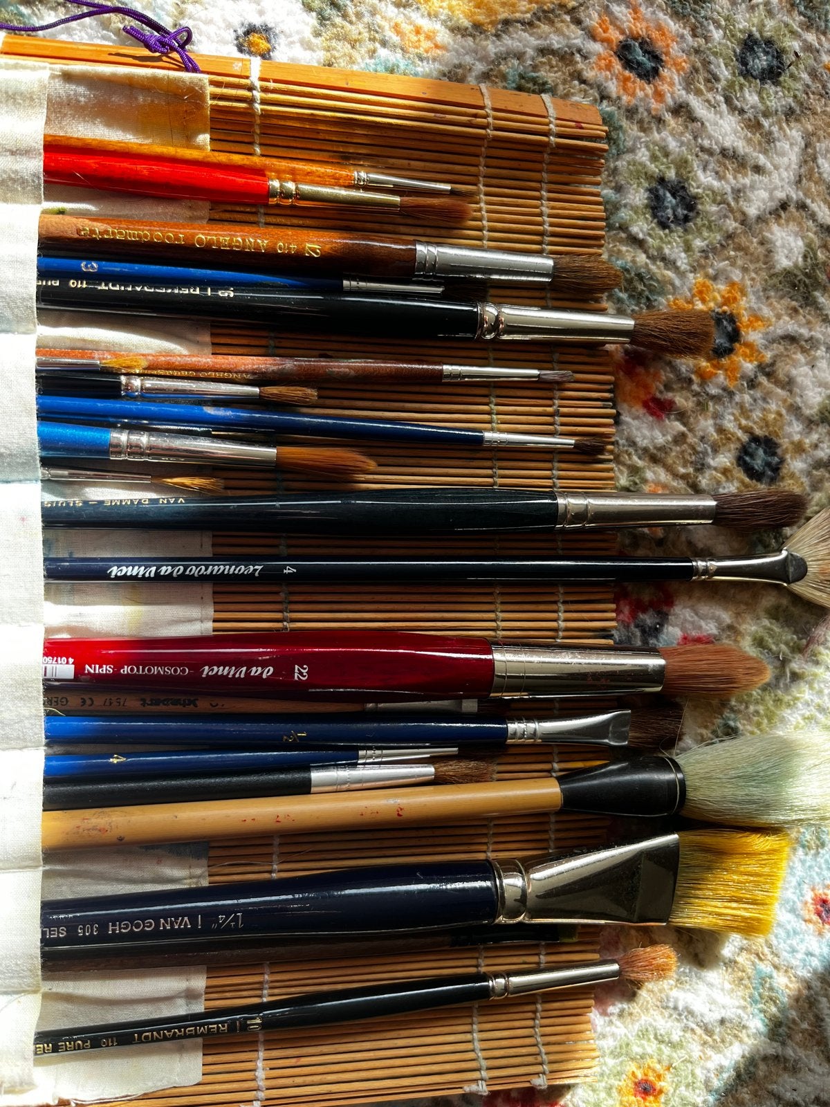 Aquarel en acryl penselen - Diverse topmerken, Ophalen, Zo goed als nieuw, Penseel of Kwast