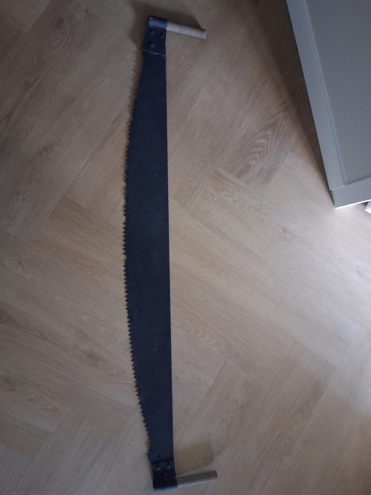 Antieke trekzaag / boomzaag met twee handvatten, Ophalen of Verzenden