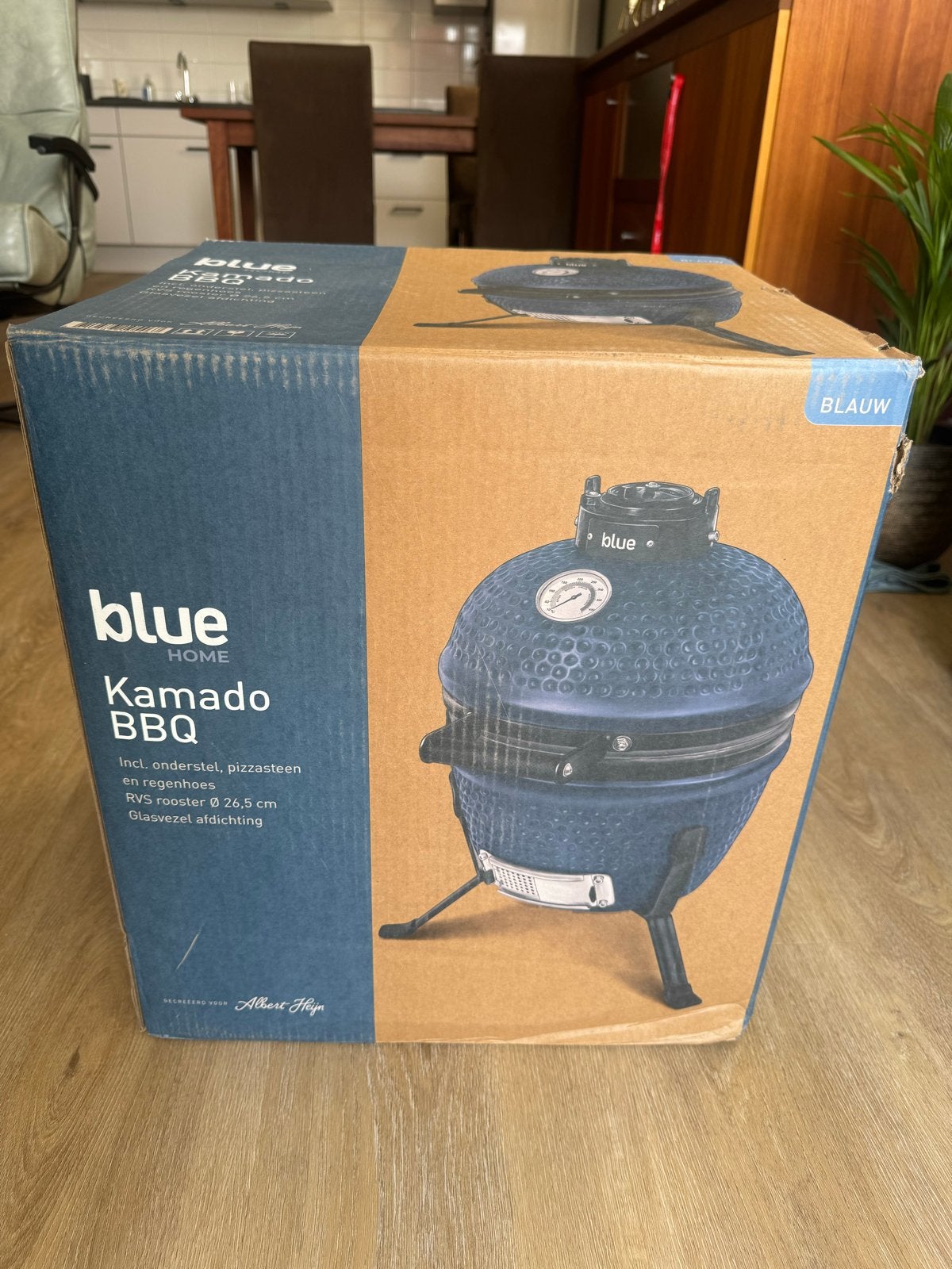 Nieuwe Blue Home Kamado BBQ Compleet met Accessoires, Tuin en Terras, Barbecue-accessoires, Ophalen, Nieuw