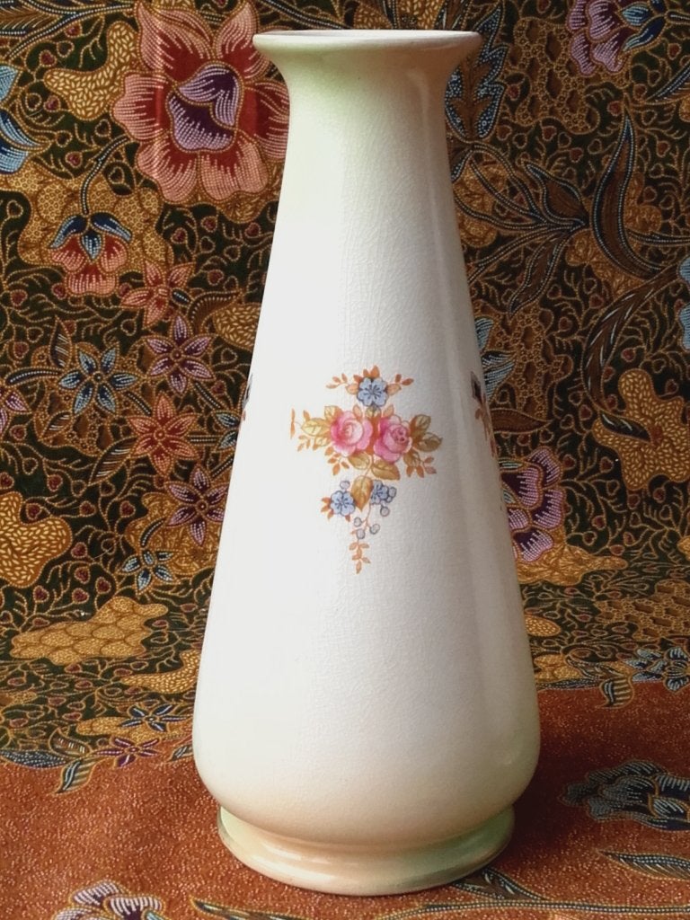 Mooi antiek stel Crown Devon vazen uit Engeland 23 cm. 1900., Antiek en Kunst, Ophalen of Verzenden