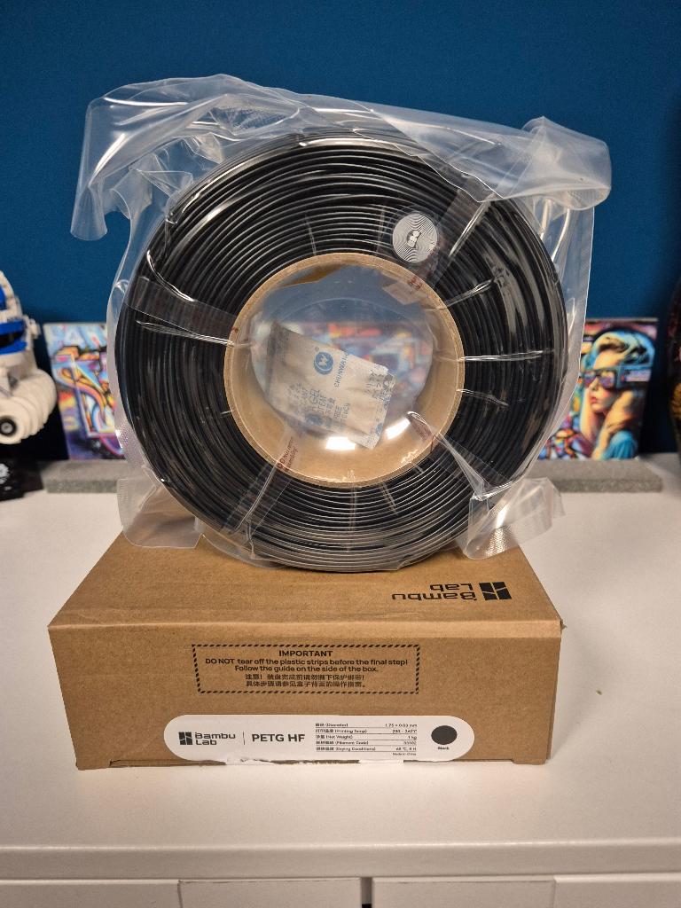 Bambu Lab PETG HF refill - Black (1kg), Computers en Software, 3D-printerbenodigheden, Nieuw, Filamentrollen, Ophalen of Verzenden