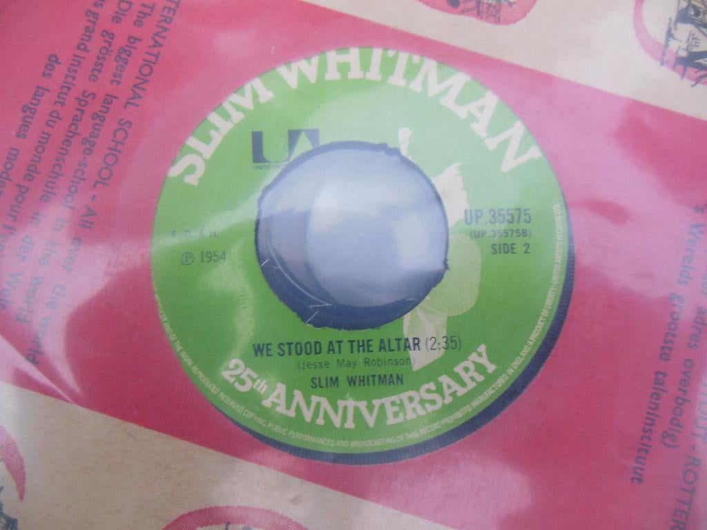single slim whitman 45rpm jukebox rose marie vinyl record, Gebruikt, 7 inch, Single, Ophalen of Verzenden