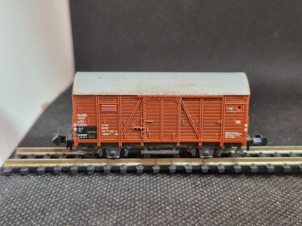 Minitrix 3534 - gedekte goederenwagen Gklm193 (15779), Gebruikt, Gelijkstroom, Trix, Wagon