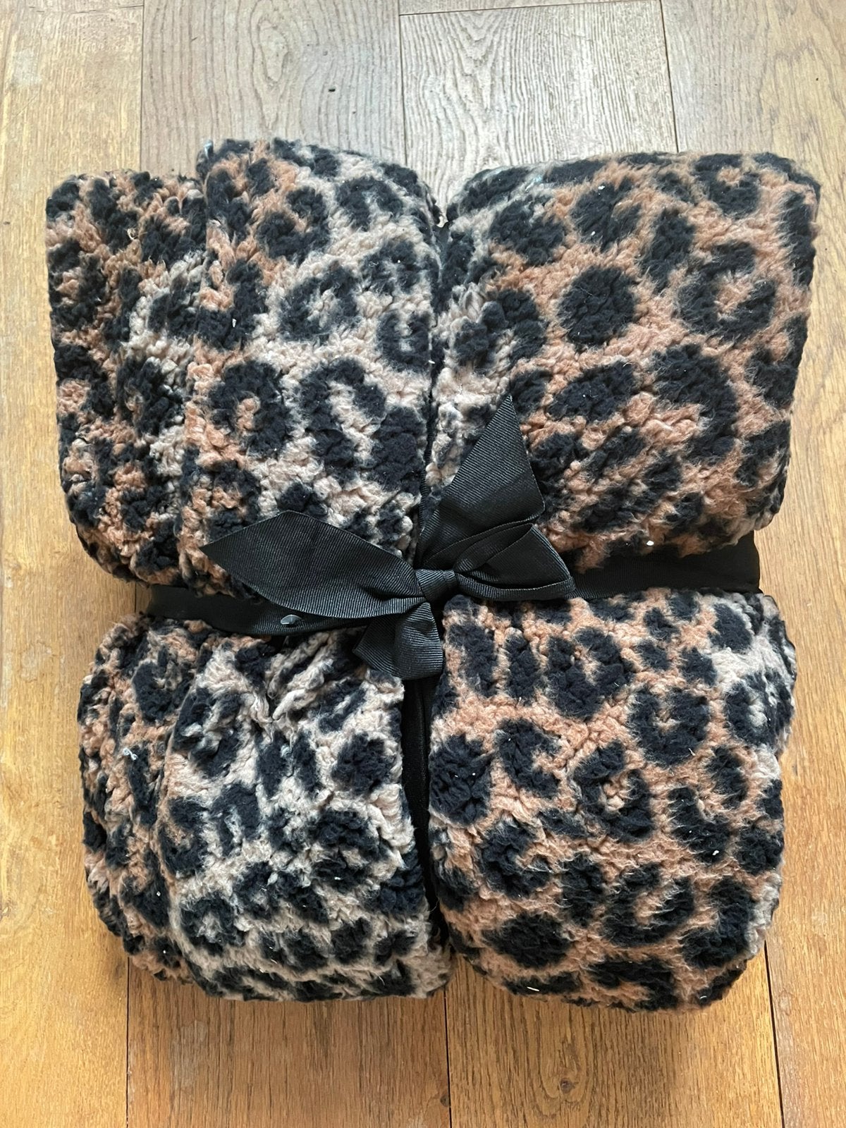 Nieuw panterprint plaid, Ophalen of Verzenden, Nieuw, Plaid, Bruin