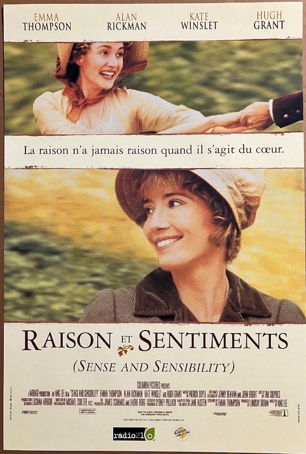 Sense and Sensibility (1995) - Originele filmposter, Verzamelen, Ophalen of Verzenden, Zo goed als nieuw, A1 t/m A3, Film en Tv