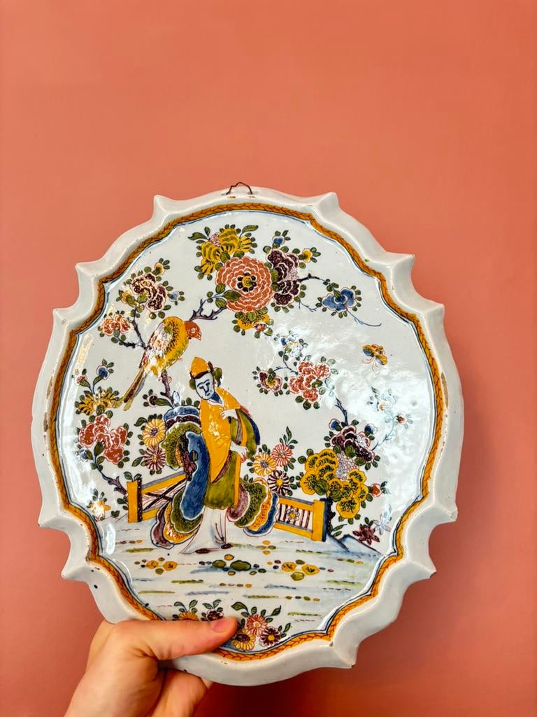 Delftse 18e eeuwse plaquette, Ophalen of Verzenden