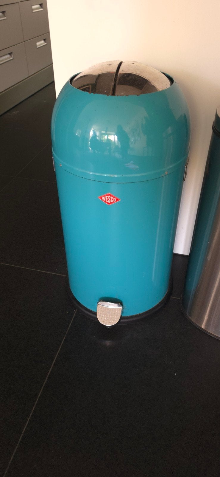Wesco Kickmaster 33L turquoise, Ophalen, 50 – 75, Gebruikt, Met pedaal