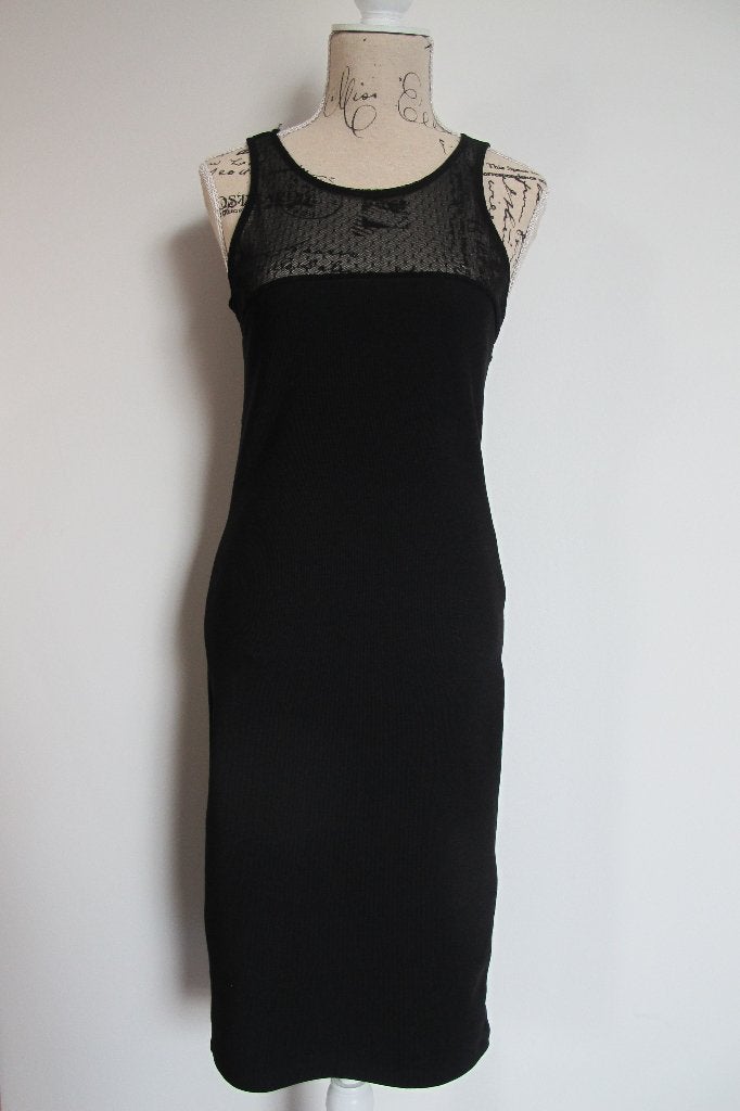 Black lace dress (Bershka), Zwart, Nieuw, Maat 36 (S), Boven de knie