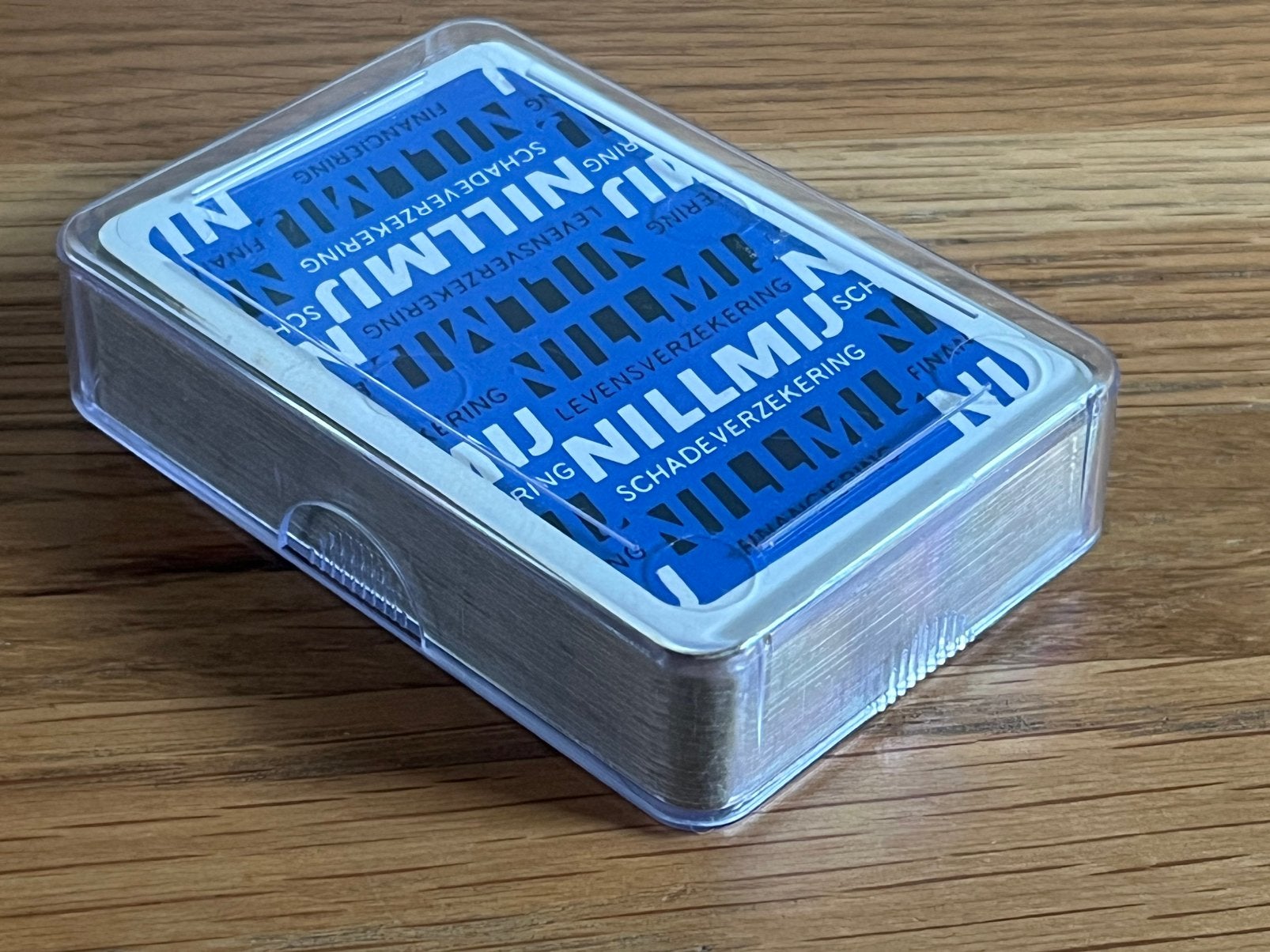 Vintage speelkaarten NILLMIJ verzekeringsmaatschappij jokers, Verzamelen, Ophalen of Verzenden, Gebruikt, Speelkaart(en)
