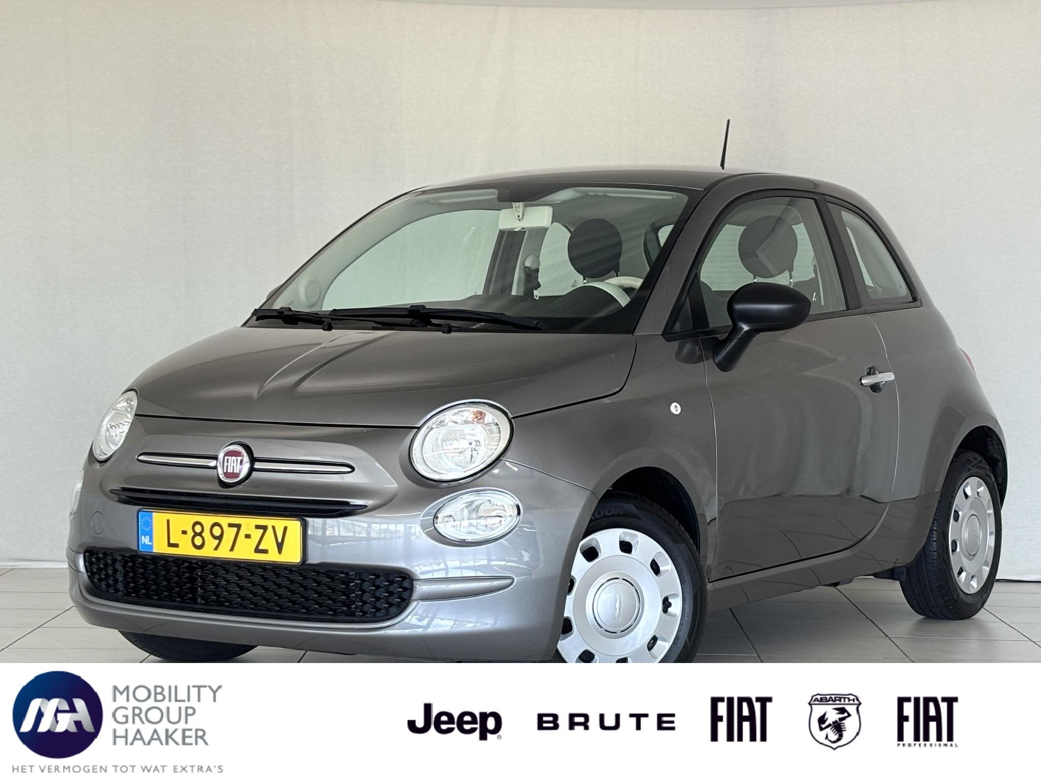 Fiat 500 1.0 Hybrid Cult | Airco | Dealeronderhouden | Elekt, Auto's, Fiat, Voorwielaandrijving, Stof, Gebruikt, Euro 6