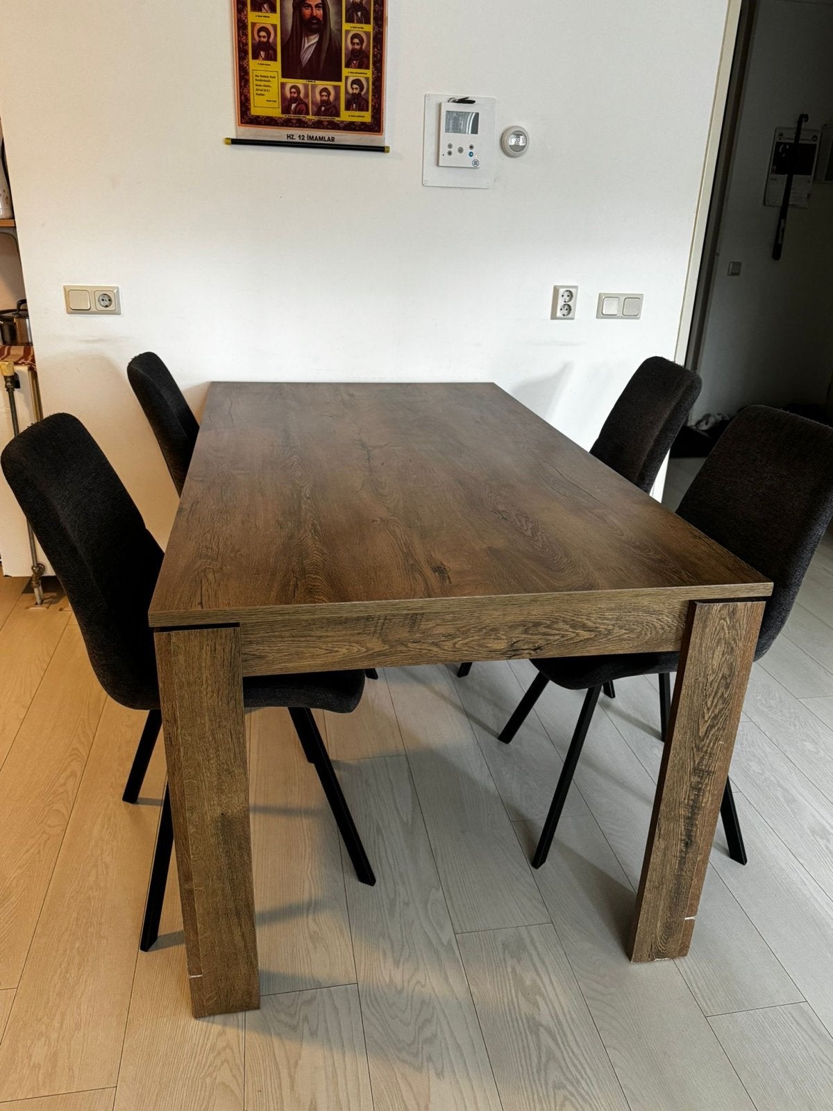 Complete Woonkamerset: TV-kast, Eettafel en Vitrinekast, Gebruikt, 100 tot 150 cm, Ophalen of Verzenden, 150 tot 200 cm