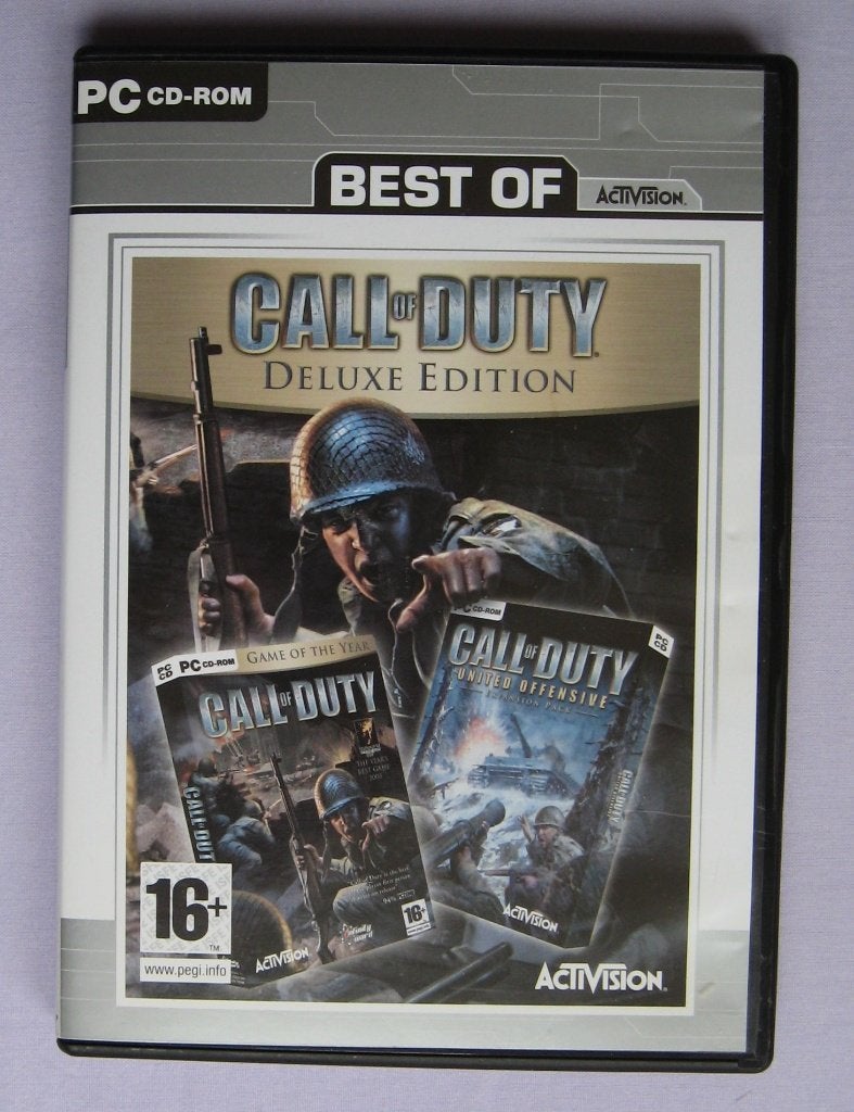 United Offensive (4 discs) Game of the Year - Call of Duty, Spelcomputers en Games, Games | Pc, Gebruikt, Shooter, 1 speler, Eén computer