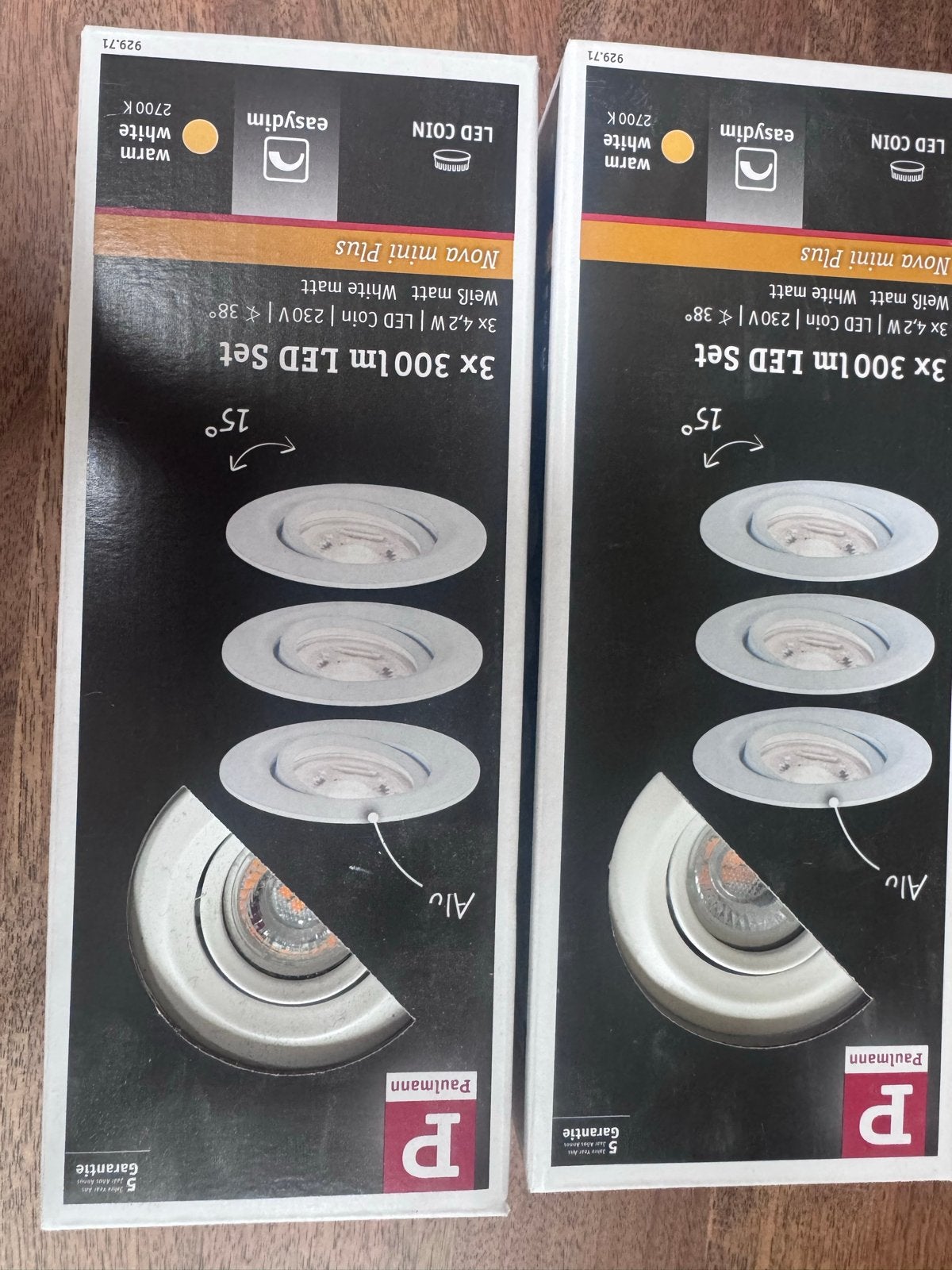 Paulmann Nova mini Plus LED inbouwspots set (2x 3 stuks), Metaal, Wit, Overige fittingen, Ophalen of Verzenden