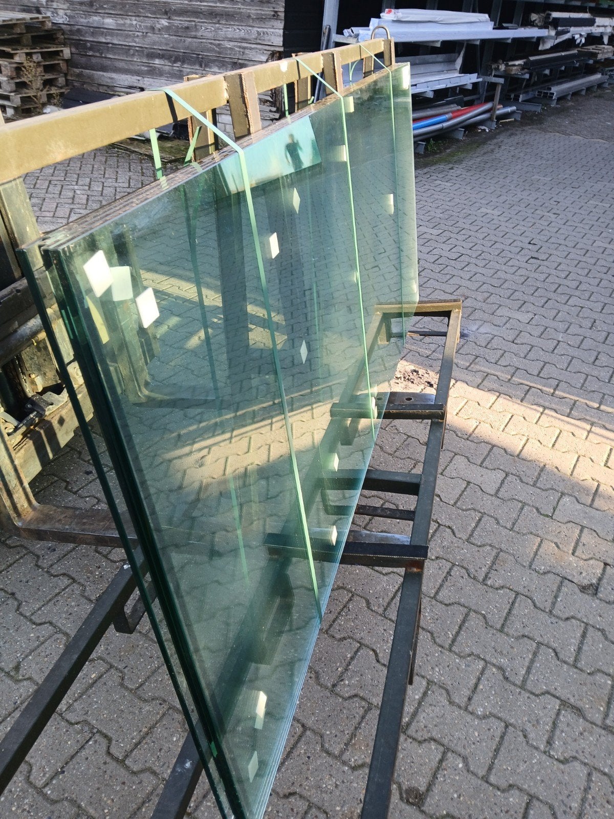 5 Glazenschuifdeuren 900x2200 mm, Doe-het-zelf en Verbouw, Ophalen, Gevelraam of Ruit, Gebruikt, 80 tot 120 cm