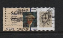 ‹(•¿•)› nl m0087 van gogh tab, Ophalen of Verzenden, Na 1940, Gestempeld