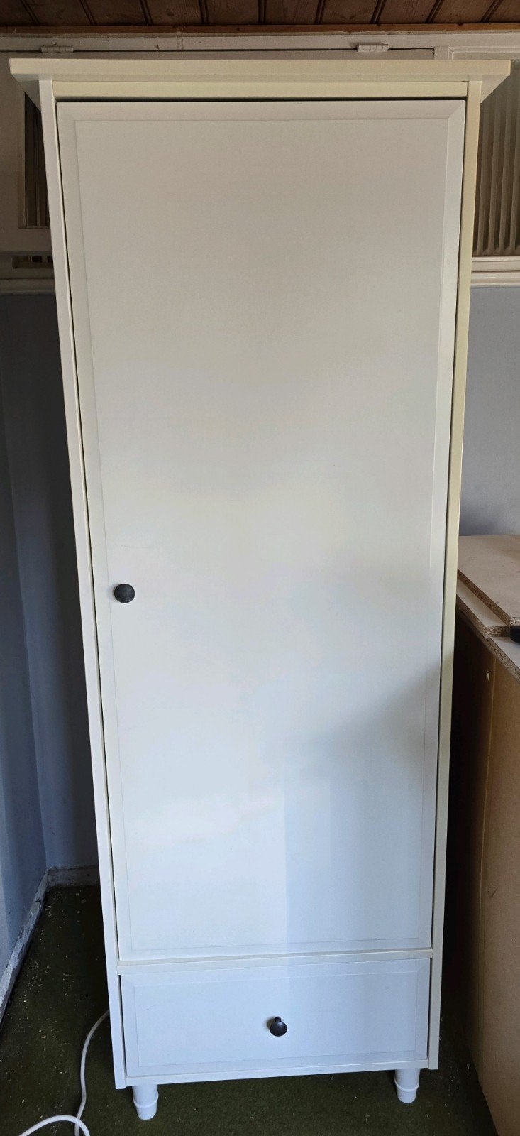 Ikea Hemnes stevige kledingkast met lade, planken en deur, Gebruikt, Hemnes Ikea, 50 tot 100 cm, 150 tot 200 cm