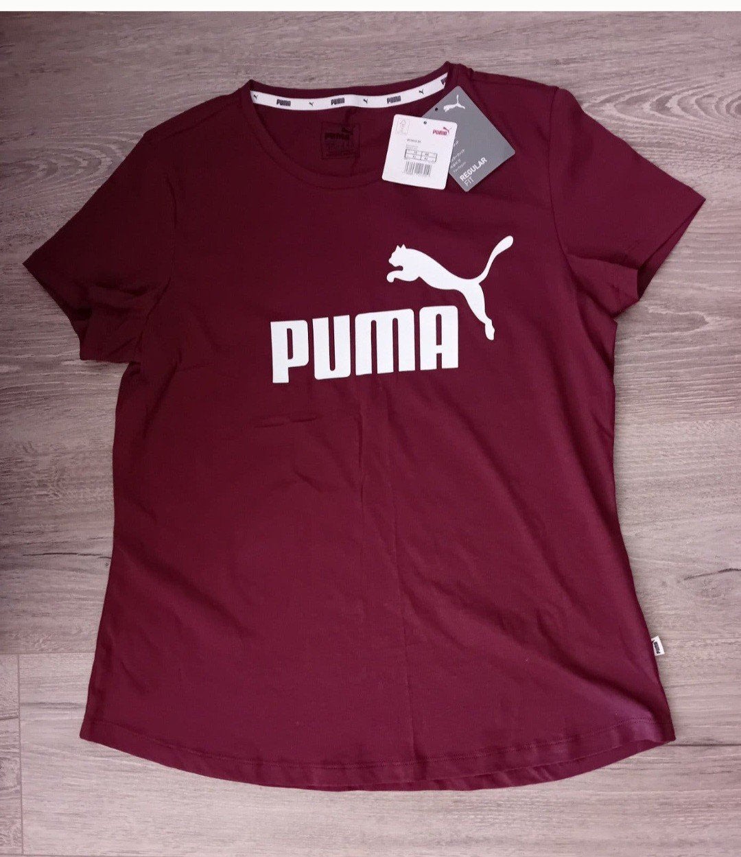Puma Sportschirt Pruim Maat S/M. Nieuw!, Puma, Nieuw, Korte mouw, Ophalen
