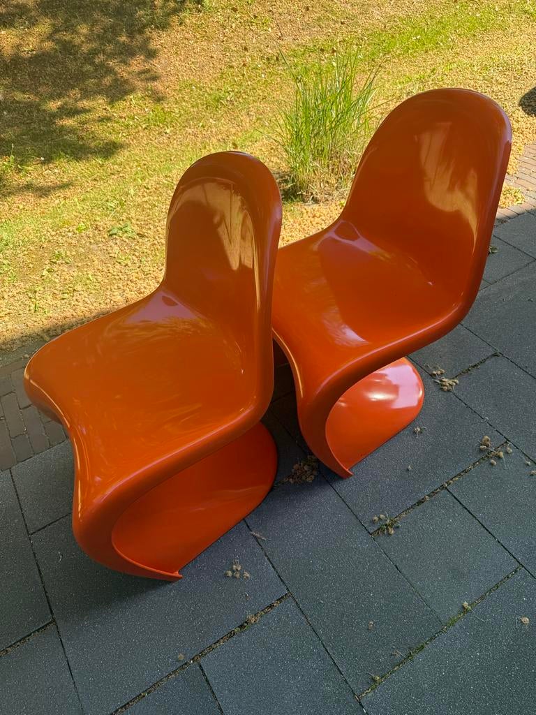 Panton S-stoel in oranje, Ophalen