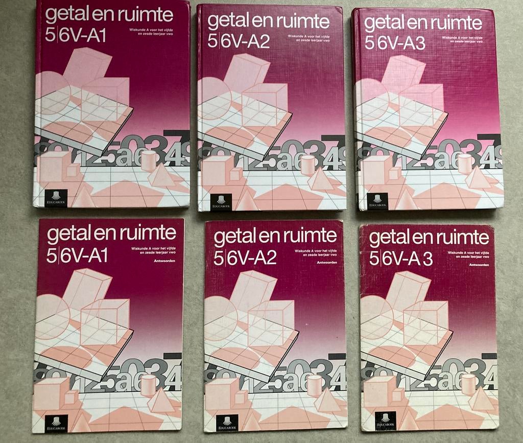 Getal en ruimte 5/6V-A1 + A2 + A3 leer- en antwoordenboeken, Boeken, Verzenden, Gelezen, VWO, Wiskunde A