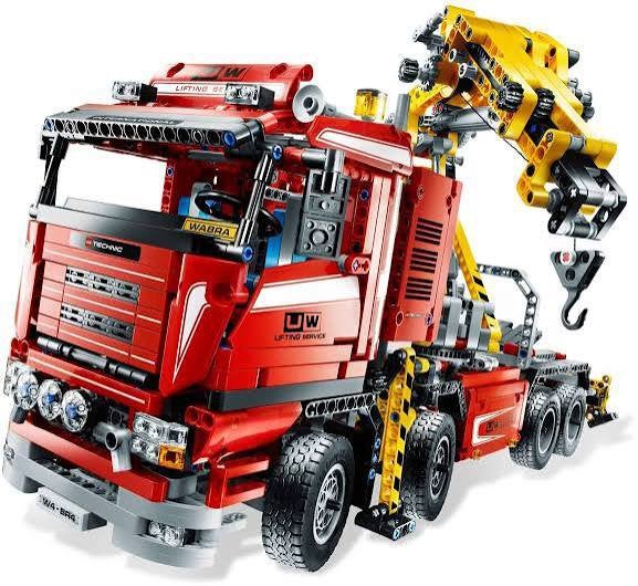Lego kraanwagen 8258, Ophalen, Lego, Zo goed als nieuw, Complete set