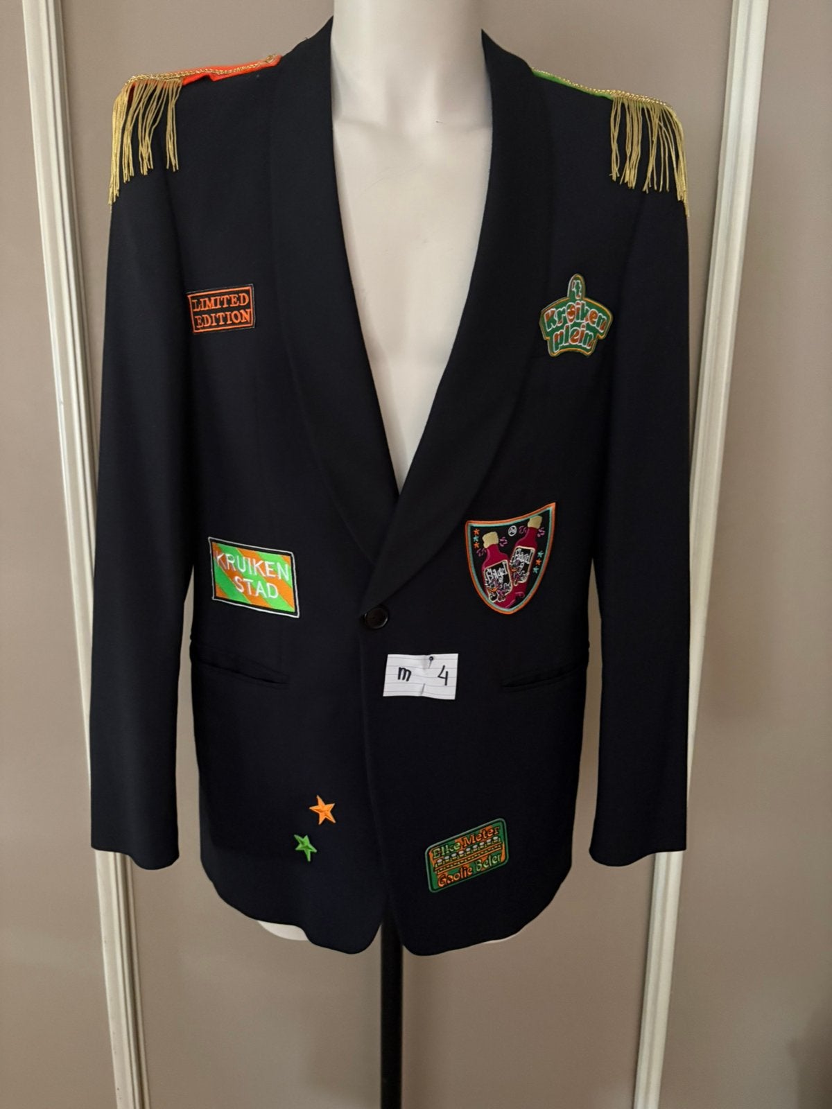 (4) Kruikenstad Colbert/Jas maat M unisex 11 11 embleem, Ophalen of Verzenden, Zo goed als nieuw, Carnaval