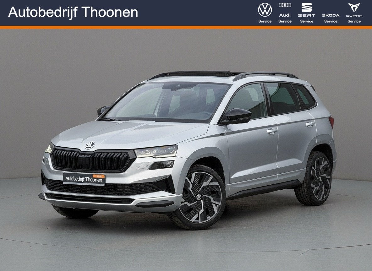 Skoda Karoq 1.5 TSI ACT Sportline Business Trekhaak | Camera, Stof, 4 cilinders, 1317 kg, Karoq