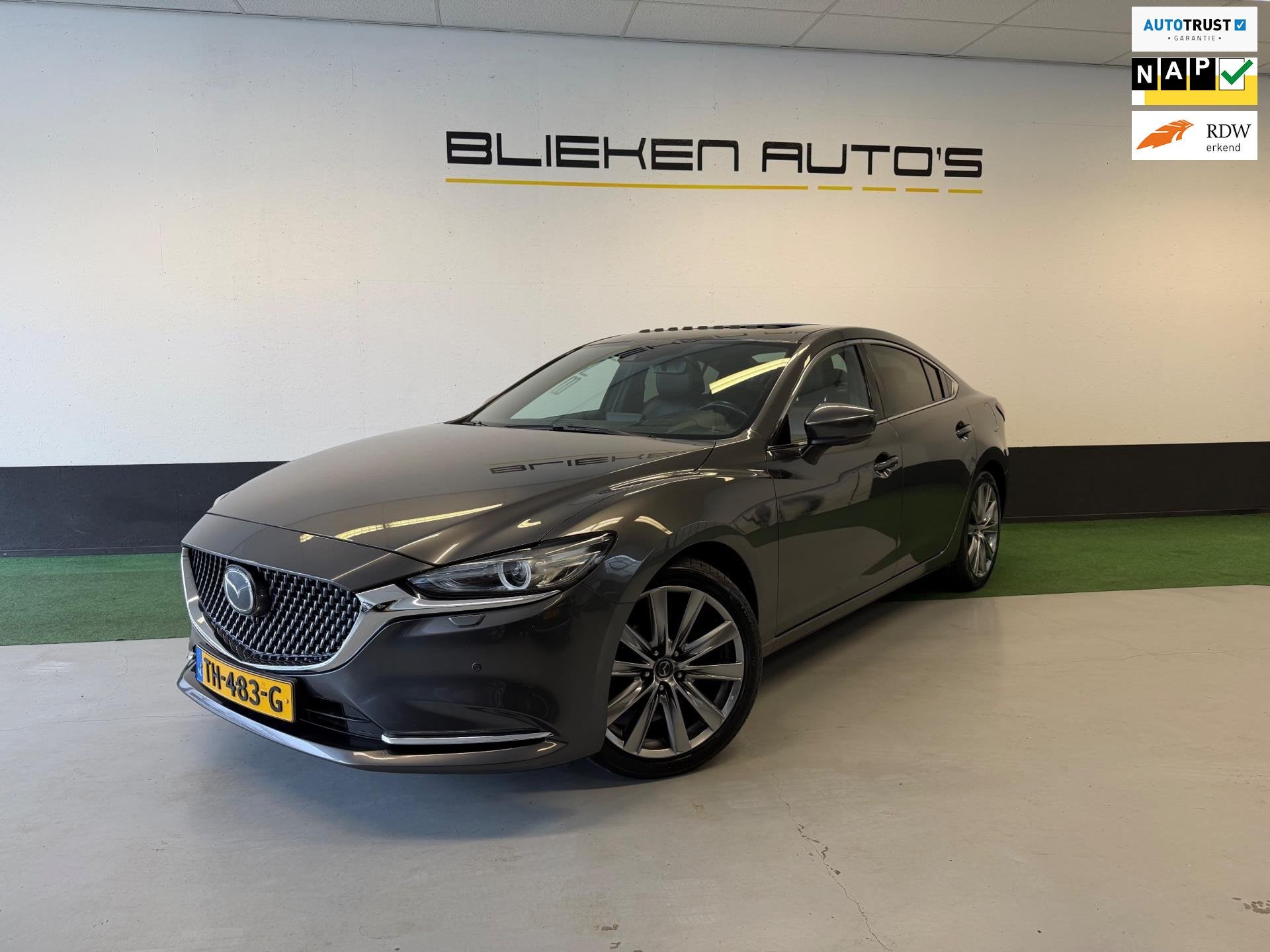 Mazda 6 2.0 SkyActiv-G 165 Signature, Auto's, 4 cilinders, 165 pk, Sedan, Zilver of Grijs