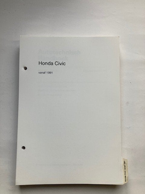 vraagbaak/werkplaats handleiding   Honda Civic   vanaf  1991, Ophalen of Verzenden
