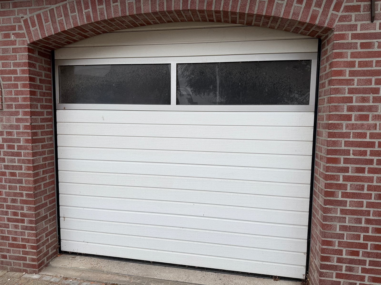 Hormann sectionaaldeur elektrisch., Ophalen, Gebruikt, Garagedeur, Metaal