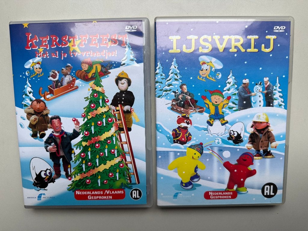 2 kinderkerst dvd's, Alle leeftijden, Poppen, Ophalen of Verzenden, Zo goed als nieuw