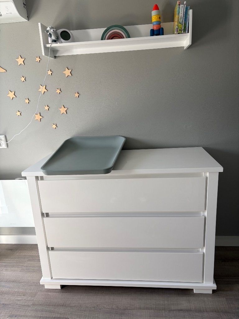 Babykamer hoogglans wit, Kinderen en Baby's, Kinderkamer | Complete kinderkamers, Ophalen, Gebruikt, Jongetje of Meisje