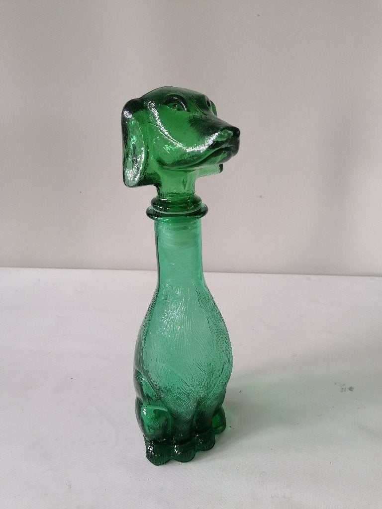 Italiaanse EMPOLI sierfles/decanter in vorm van een hond izg, Ophalen of Verzenden