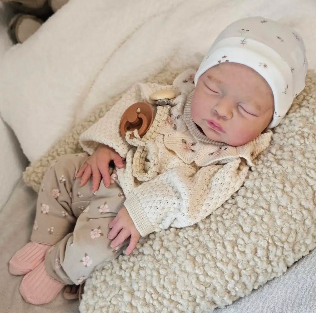 Reborn siliconen pop poppen babypop silicone doll fullbody, Ophalen of Verzenden, Zo goed als nieuw, Pop