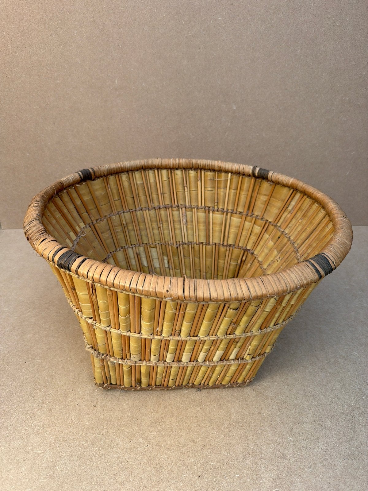 Vintage Mand van Bamboe - Mogelijk uit Mali of Noord-Afrika, Ophalen of Verzenden