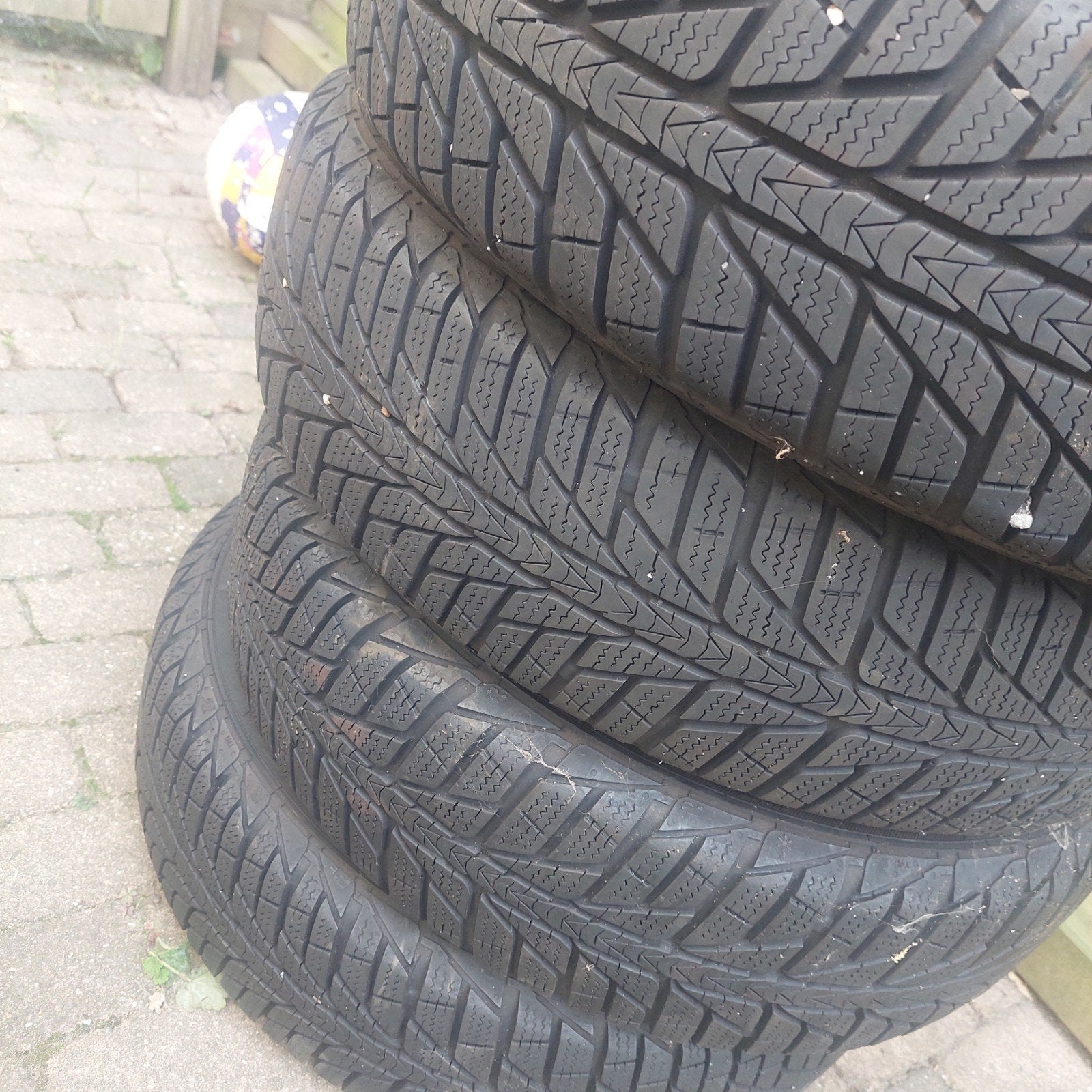 Winterbanden met velgen 155/65 R14, Ophalen, 14 inch, Gebruikt, 155 mm